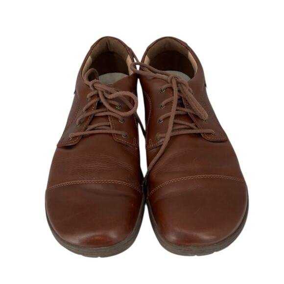 Lems Nine2Five Leather Shoes Zero Drop Minimalist Brown Oxford Size 10.5 Mens - Picture 3 of 12